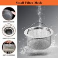 thumbnail image 3 of Kitchen Sink Filter, Stainless Sink Grid Strainer, Universal Sink Strainer with Handle for Kitchen, Bathroom, 2 Piece, 3 of 5