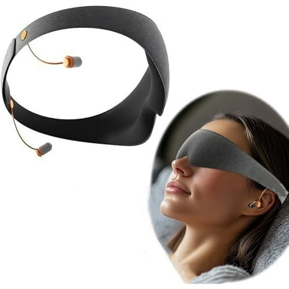 1Pcs  Moisture Chamber Glasses for Dry Eyes & Reusable, Sry Eye Mask with Earplugs, Comfortable Dry Eye Relief for Sleeping