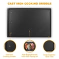 thumbnail image 3 of BBQ-PLUS Reversible Cooking Griddle Replacement Part for Napoleon Rogue 425/625 and Freestyle Models Gas Grill, Cast Iron Griddle Insert fo, 3 of 8