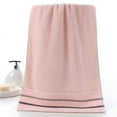 thumbnail image 1 of Nvzi Toalla de algodón puro de 32 hebras, 6 piezas, toalla de mano súper suave y altamente absorbente para ducha, piscina, toalla de mano de 13,78 x 29,53 pulgadas (rosa), 1 of 5