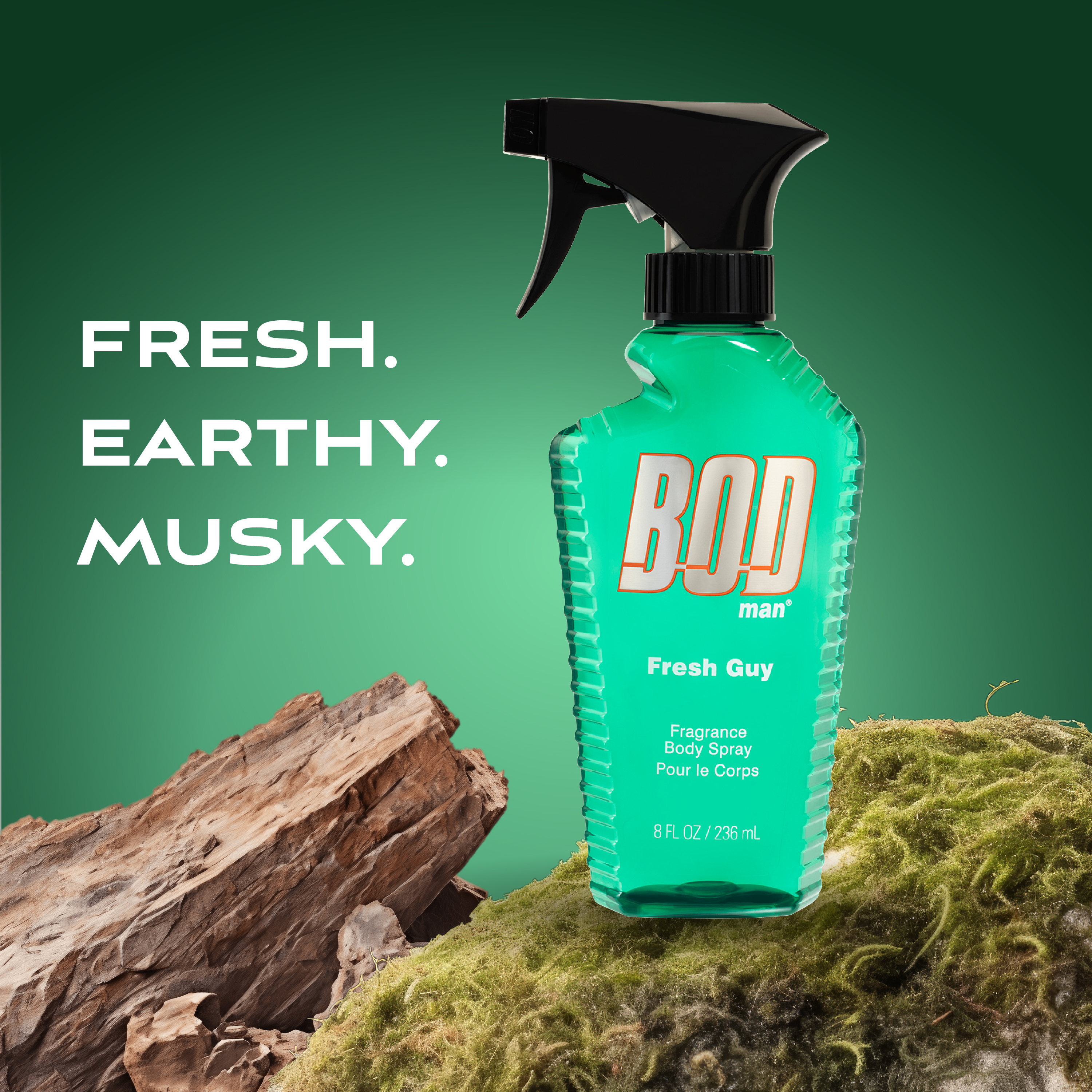 BOD man Fragrance Body Spray, Fresh Guy, 8 fl oz - image 2 of 7