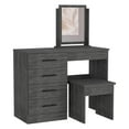 thumbnail image 3 of TUHOME Kaia Makeup Vanity With Mirror  Engineered Wood Dressers in  Multi-color, 3 of 9