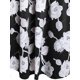 thumbnail image 4 of Más el tamaño de la impresión floral de la túnica curvado camiseta Rosegal Suéteres Cárdigans, 4 of 5