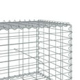 thumbnail image 5 of vidaXL Gabion Basket Silver Galvanized Iron Large Heavy Weight Capacity 39.4"x19.7"x39.4", 5 of 7