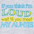 thumbnail image 2 of CafePress - LOUD AUNTIE - Cute Infant Bodysuit Baby Romper - Size Newborn - 24 Months, 2 of 3
