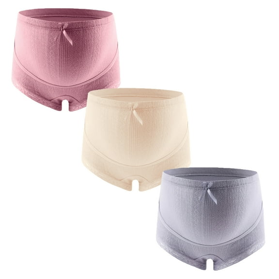 Xmarks Over Bump Maternity Underwear Cotton Pregnancy Panties High Waist Postpartum Support Briefs 3 Pack 2XL