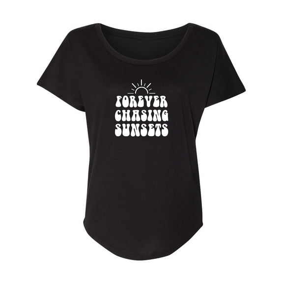 Forever Chasing Sunsets Womens Dolman Tee