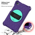 thumbnail image 4 of Dteck Case for Samsung Galaxy Tab A 8.0-inch T290 T295 (2019 Released) ,Shockproof Rubber Hybrid EVA Protection Hand /Shoulder Strap Hard Kickstand Back Cover,Purple+Mint, 4 of 6