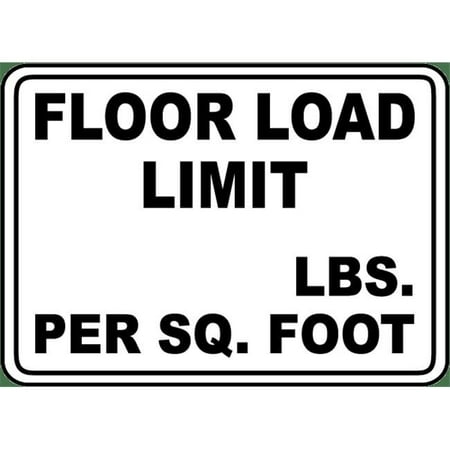 

ISN CSUCU8375289 Floor Load Limit Sign & Labels