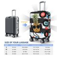 thumbnail image 2 of Pineapple With Black Glasses Luggage Cover Anti Scratch, Elastic Suitcase Protector Suitcase Covers for Luggage Fits 18-32 Inch Luggage, 2 of 5
