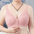 thumbnail image 2 of biudgviw Front Closure Bras for Women Wireless Adjustable Strap Full Coverage Bras Breathable High Support Mesh Bralettes, 2 of 3