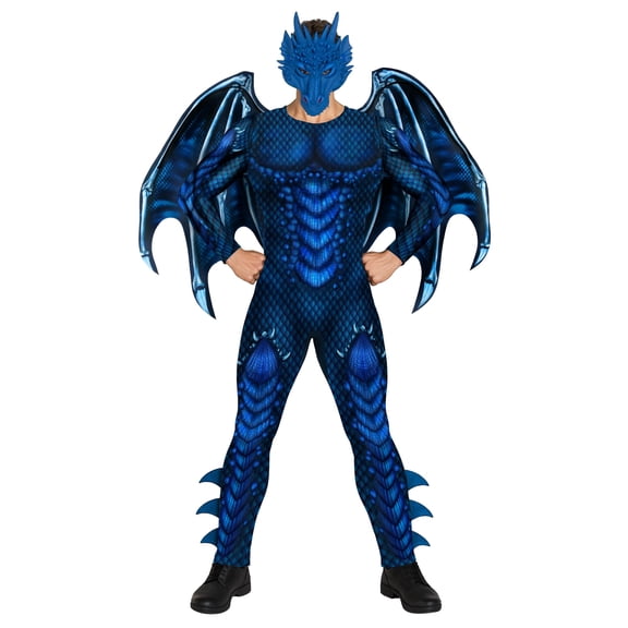 Morph Dragon Jumpsuit Blue Costume Men Halloween Costume For Men Blue XX-Large