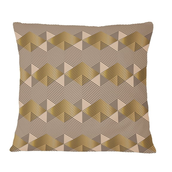 Designart Retro Square Design VI' Mid-Century Modern Throw Pillow - 12x20