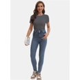 thumbnail image 5 of Women's Basic Short Sleeve T-Shirts - Crewneck Casual Tees for Summer, 5 of 6