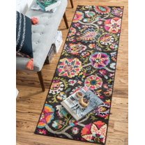 Unique Loom Estrella Collection Area Rug - Tuscany (2' 2" x 6' 9" Runner Brown/Orange)