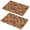 Pioneer Flower Floral Print Pattern-3, variant on Pioneer Flower Floral Print Pattern PVC Woven Placemats Set Of 2, Outdoor Picnic Placemats Wipe Clean Gift Ideas for Outdoor Gathering,12" X 18"
