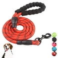 thumbnail image 1 of Correa fuerte para perros de 1,5 m, cuerda para escalada en roca de alta resistencia, mango acolchado cómodo, hilos altamente reflectantes para perros pequeños, medianos y grandes Xemadio 2034531-3, 1 of 9