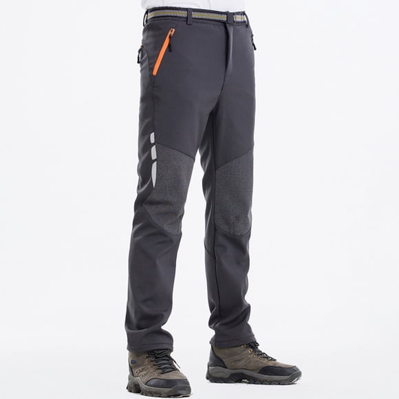 Yeacher Men Hiking Pants Outdoor Climbing Trekking Camping Thin Loose Casual Sports Zipper Pockets Quick Dry Pants Trousers