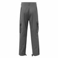thumbnail image 4 of MKHSQHDG Male Pants Mens Casual Cargo Pants Relaxed Fit Work Jogger Outdoor Trousers with Pockets L, 4 of 6