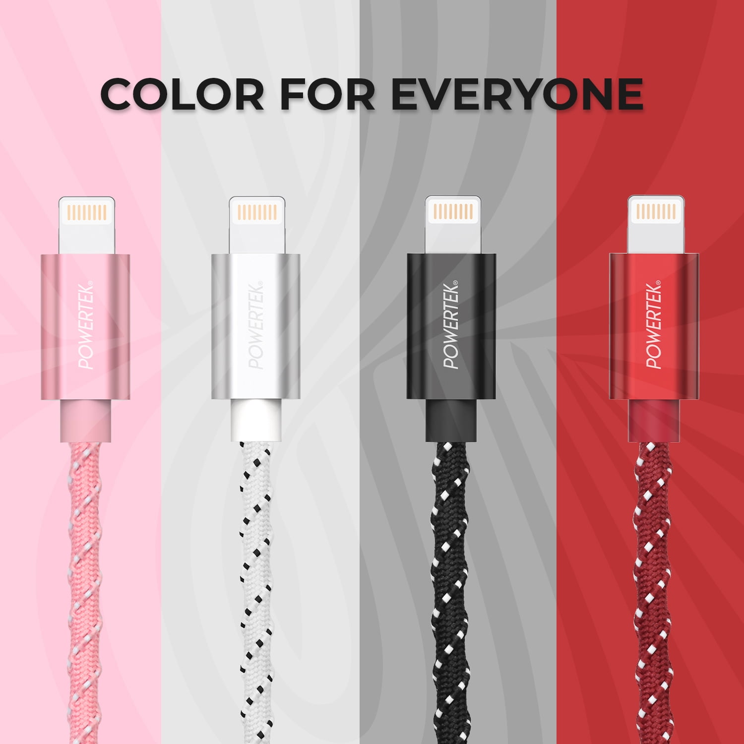 Liquipel Powertek Twizzler USB-A to Lightning - Red
