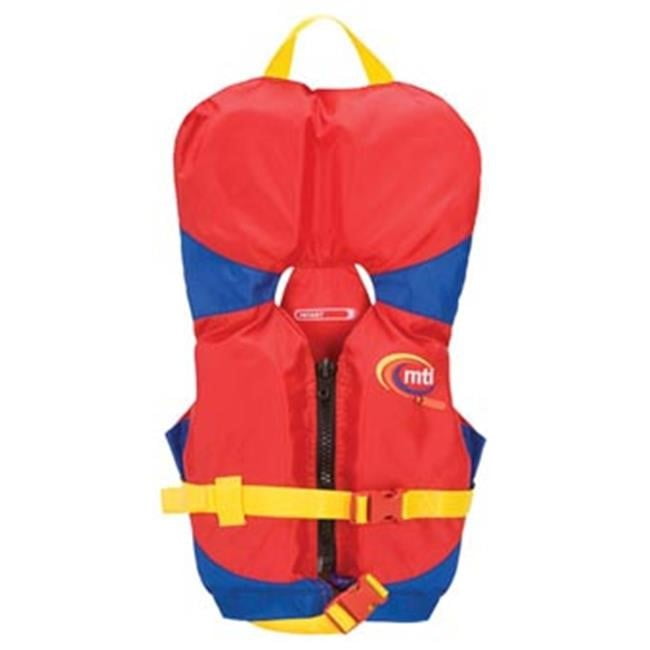 MTI Adventurewear Infant PFD Life Jacket with Collar (Red/Blue, Infant