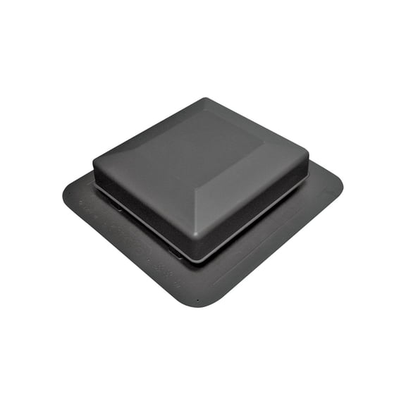Duraflo 6050BL Square Top Black Roof Vent, Polypropylene