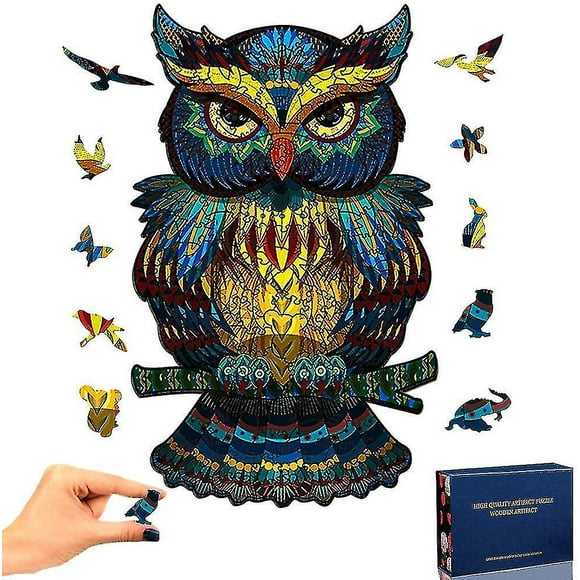 Owl Wooden Jigsaw Puzzle 3d Jigsaw Puzzle Pieces Animal Shape Wood Puzzle Animals For Adults