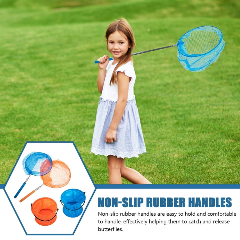 Kids Fishing Net Rainbow Telescopic Butterfly Net Insect Catching
