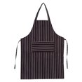 thumbnail image 1 of Delantal de cocina unisex para hombre y mujer, color blanco y café, con bolsillos, 1 of 4