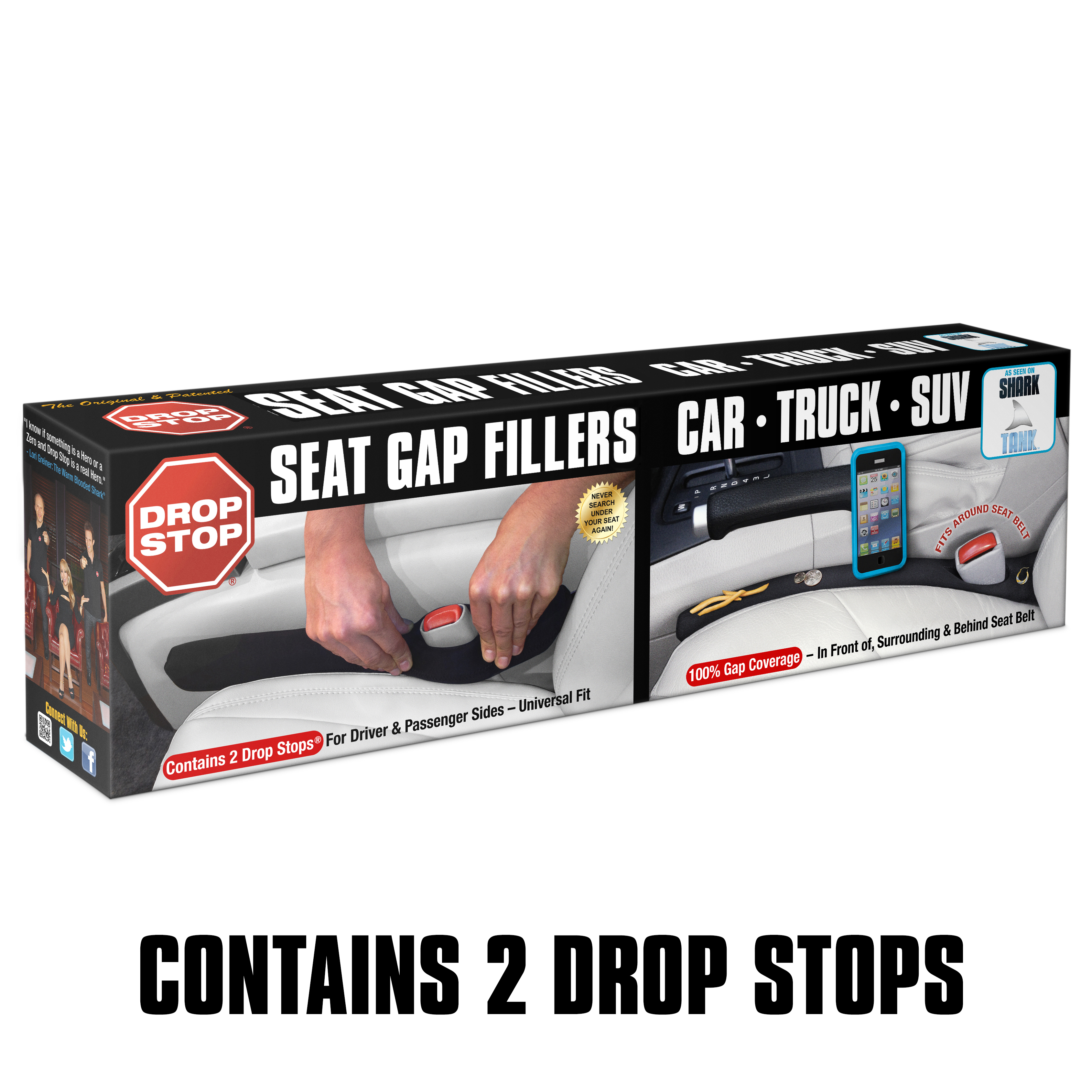 Drop Stop Original Seat Gap Filler, Set of 2 photo 3