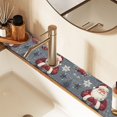 thumbnail image 2 of Yayeee Faucet Mat for Kitchen Sink 30" Diatomite Long Splash Guard Pad, Christmas Santa, 2 of 7