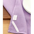 thumbnail image 2 of PurpleEssences 4 Pack Waffle Weave Solid Kitchen Dish Wash Cloths 100% Cotton, 15x25 in - Lavender, 2 of 5