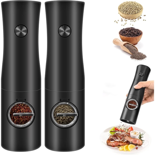 Juego de molinillo de sal y pimienta, 2 piezas, molinillo de café eléctrico