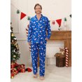 thumbnail image 5 of GYRATEDREAM Matching Family Christmas Pajamas Long Sleeve Button Down PJs Sets Holiday Sleepwear Loungewear, 5 of 9