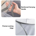 thumbnail image 3 of TOP-MAX Laundry Collapsible Clothes Hamper Pop up Laundry Hamper Foldable Clothes Organizer Bag (Grey), 3 of 8