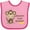 Pink and Fuchsia, variant on Inktastic Mommy's Little Monkey Boys or Girls Baby Bib