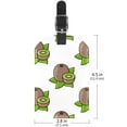 thumbnail image 6 of Square 2Pack PU Leather Cartoon Kiwi Cruise Luggage Tag with Privacy Cover and Name ID Tag for Travel Handbags Backpacks Luggage Tags, 6 of 6