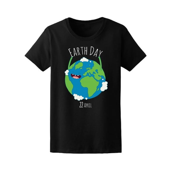 Celebration Happy Earth Day T-Shirt Women -Image by Shutterstock, Female XX-Large