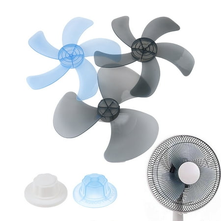 

(4(5 blade White))16 Three/Five Leaves Household Fan Blade with Nut Cover for Standing Fan