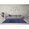 thumbnail image 3 of Ahgly Company Machine Washable Indoor Rectangle Abstract Blue Modern Area Rugs, 8' x 12', 3 of 4