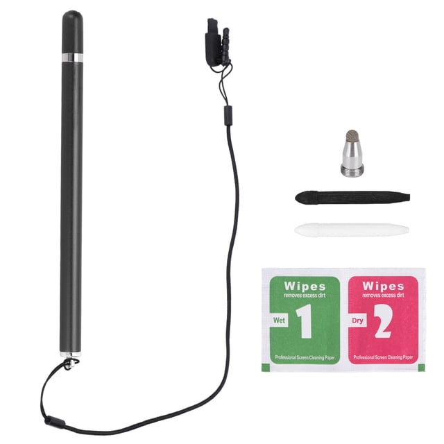 Lápiz capacitivo de alta sensibilidad portátil universal digital teléfono móvil tableta lápiz táctil negro