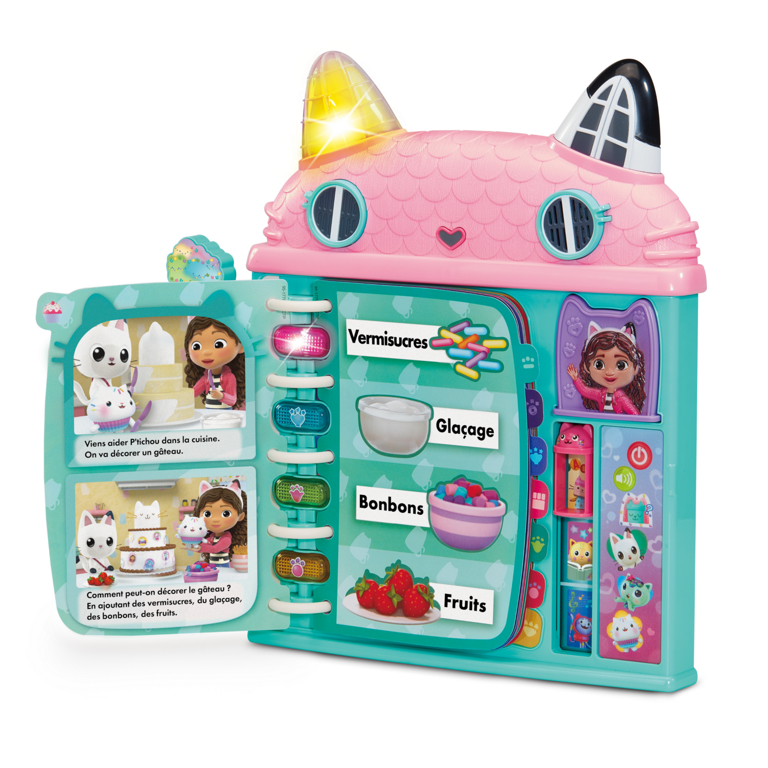 VTech® Gabby's Dollhouse Cat-a-Vator Discovery Book - French Version, 3+ Yrs, VT GABBY CAT BOOK FR