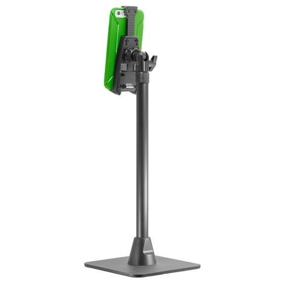 iBOLT Stream-Cast sPro2 Phone Stand- Weighted Base Mount for Live Streaming, Work at Home, Distance Learning, Social Media- Work with All Phones and Small Tablets (iPhone 11, iPad Mini, Samsung Note)