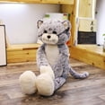 thumbnail image 4 of FENOHREFE 20/27’’ Large Plush Stuffed Kitten for Doll Pillow for Desk Sofa Decor for Doll Adu1t Kids Mood Appease Great Valentine’, 4 of 7
