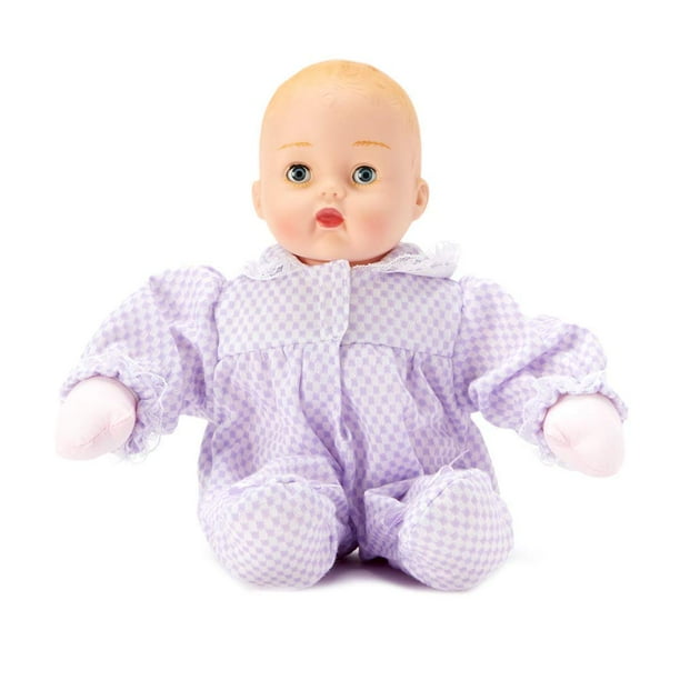 Madame Alexander Huggums a cuadros lavanda de 12"" Tono de piel claro