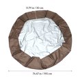 thumbnail image 2 of 1 PC cubierta de bañera de hidromasaje redonda para exteriores cubierta de spa impermeable Piscina cubierta de polvo HOMEMAXS 11136350-MX, 2 of 6