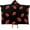 Black 1, variant on Hooded Blanket Strawberry Print Flannel Fleece Wearable Blanket, Super Soft Fuzzy Throw Poncho Blanket Cape