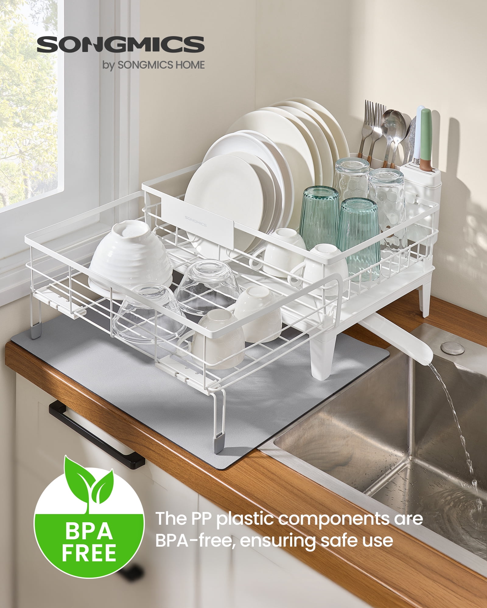 SONGMICS Dish Drying Rack - Thumbnail 4