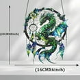 thumbnail image 4 of Dragon Suncatcher Modern Dragon Dreamcatcher Window, Dragons Ornament Acrylic Window Hanging, Gift for Mythical Creature Lovers, Home Wall Room Hanging Decor, Christmas Decorations (Green), 4 of 9