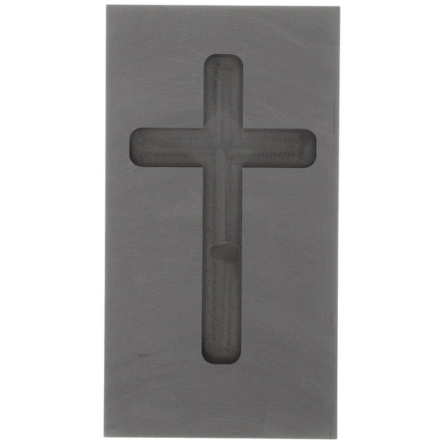 Miangastore Cross Shape Graphite Ingot Mold Casting Mold for Melting Refining Silver Metal